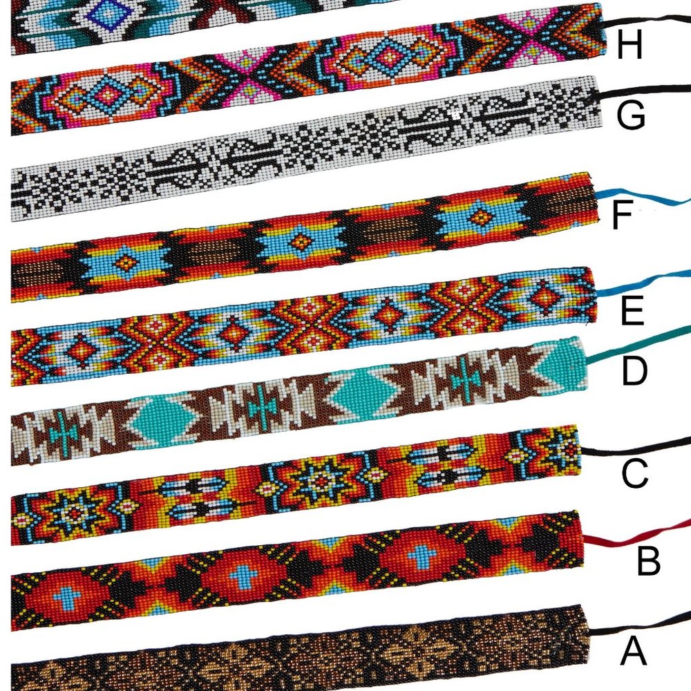 Western Seed Beaded Hat Band Fit Cowboy Hatband Cowgirl Hat Band